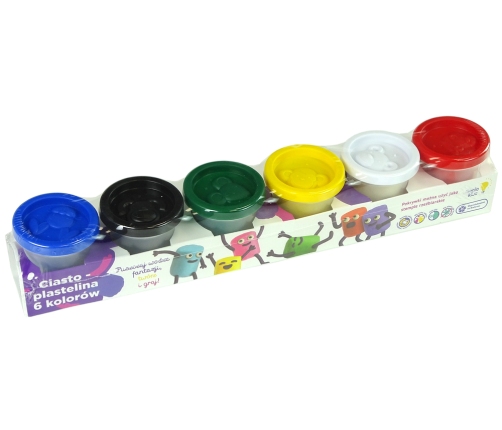 Set Dougholine Cups Animals 6 Colours TA1009