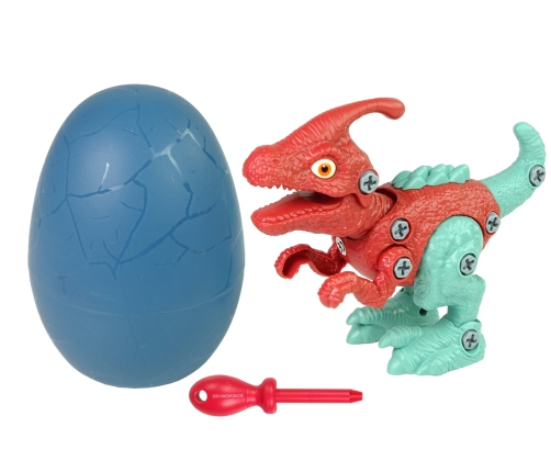 Set Dinosaur Parasaurolophus with Egg DIY Screwdriver