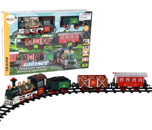 Battery Operated Train Set 4 Wagons Locomotive