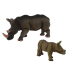 Set of 2 Figures Rhinoceros with cub