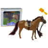 Brown Mane Combing Horse Figurine