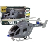 Military Helicopter Grey Sound Lights Propellers