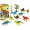 Set of Dinosaur Figures 9 Pieces Colorful