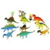 Set of Dinosaur Figures 9 Pieces Colorful