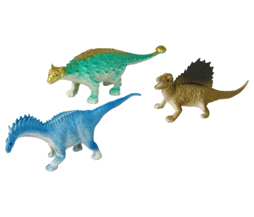 Set of Dinosaur Figures 9 Pieces Colorful