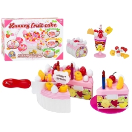 Luxury Fruit Cake Realistic Safe Cutting Sweets Birthday Velcro