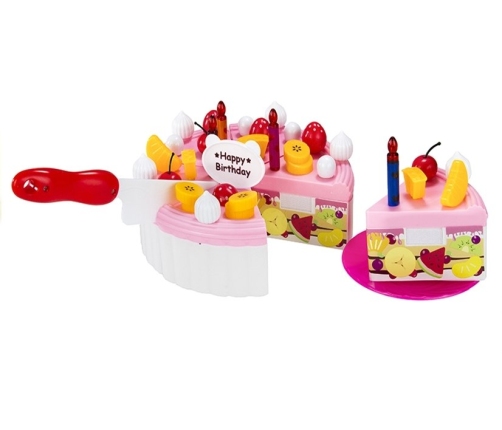 Luxury Fruit Cake Realistic Safe Cutting Sweets Birthday Velcro