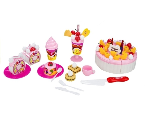 Luxury Fruit Cake Realistic Safe Cutting Sweets Birthday Velcro