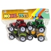 Set of Agricultural Tractors Farm 4 Colorful Pieces