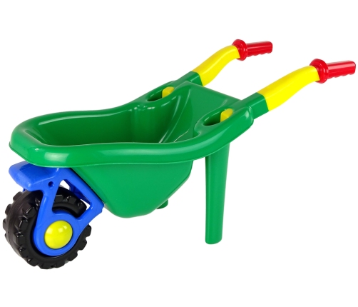 Large Coloured Garden Wheelbarrow Green