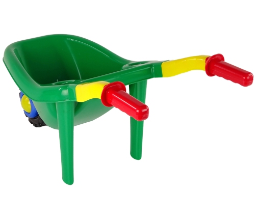 Large Coloured Garden Wheelbarrow Green