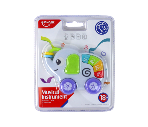 Interactive Playing Elephant Toy on Wheels