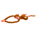 Plush Monkey Mascot with Sound, Light Brown 60 cm