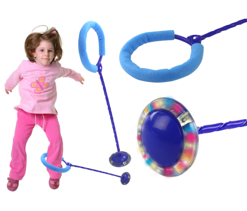 Hula Hop Jump Rope, Skipper, Light Up, Blue