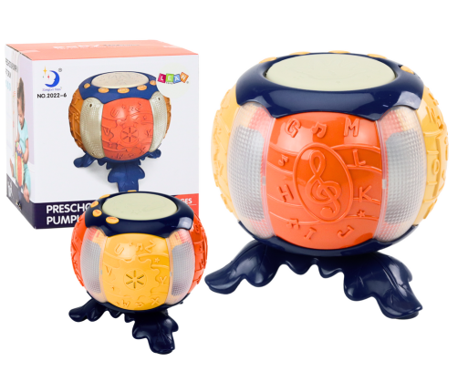 Pumpkin Educational Interactive Musical Lights Sounds Orange