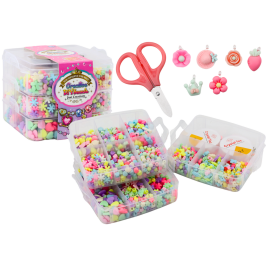 Set of beads for jewelry pendants in a suitcase DIY strings 1620 pcs