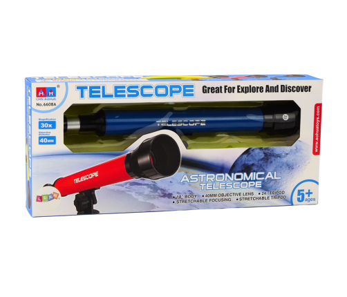 Educational Telescope Tripod Magnification 30x Blue