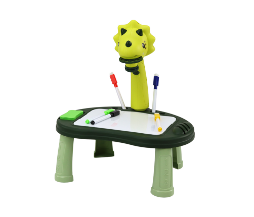 Dinosaur Drawing Projector Game Table 2in1 Chinese Snakes Green