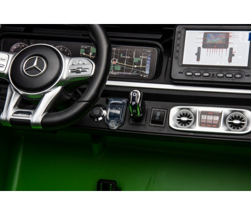 Двухместный детский электромобиль Mercedes G63 XXL Green 24V