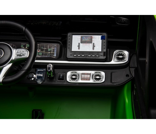 Двухместный детский электромобиль Mercedes G63 XXL Green 24V