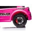 Vienvietīgs elektromobilis Dodge Charger Police Pink