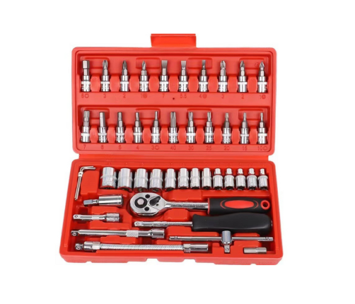 1/4" Socket Wrench Set - 46 Pieces in a Case