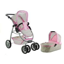 2in1 Doll Bogie and Stroller Alice - Grey