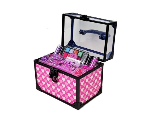 Make-up set. Box. Suitcase. Lipstick. Lip glosses