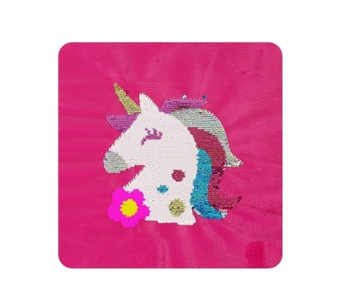 Pink Sequined Unicorn Pillow DIY