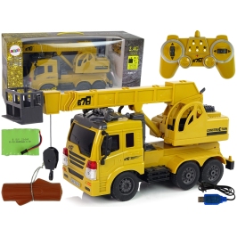 Remote Controlled Truck 1:20 Lift Crane Pilot 2.4G Sound Lights