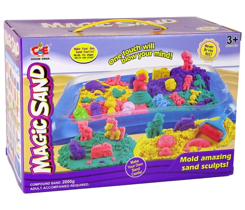 Kinetic Sand Set with Molds