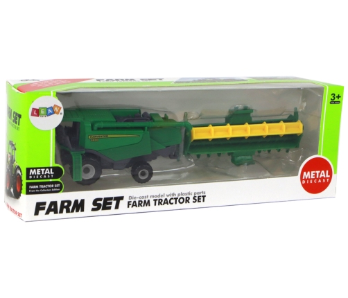 Agricultural Vehicle Combine Harvester Aluminum Green