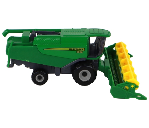 Agricultural Vehicle Combine Harvester Aluminum Green