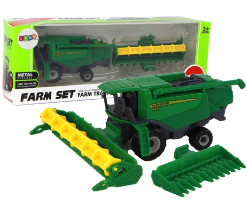 Agricultural Vehicle Combine Harvester Aluminum Green