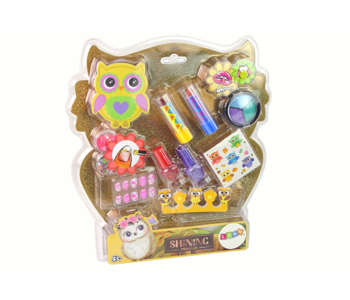 Owl nail art makeup set