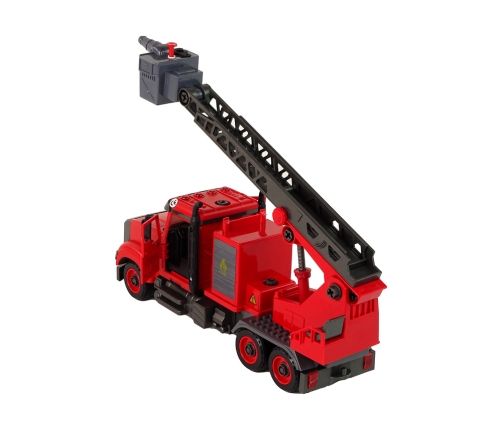 Fire Truck Fire Brigade for Unscrewing Accessories Red