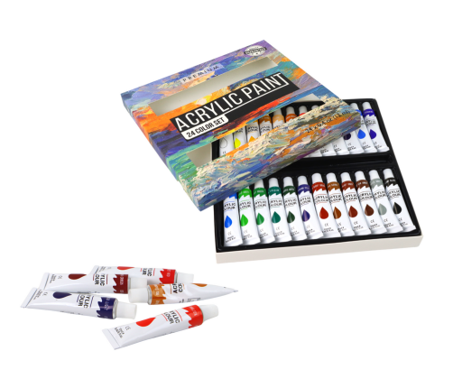 Set of Acrylic Paints and Accessories 40 Colors