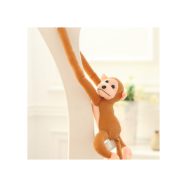 Plush Monkey Mascot with Sound, Light Brown 80 cm