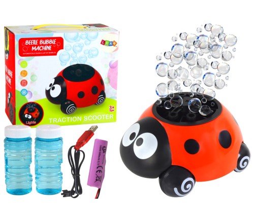 Ladybug Illuminated Bubble Machine on Wheels