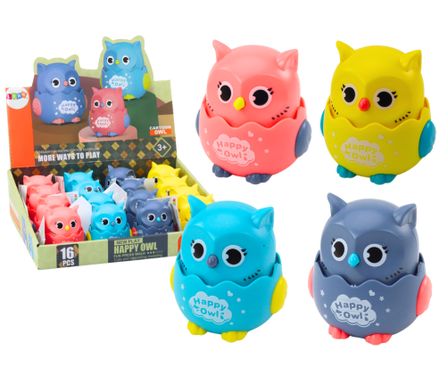 Little Cheerful Owl Friction Drive 4 Colors