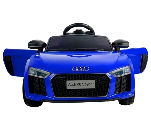 Elektriskā sporta automašīna bērniem Audi R8 Spyder Blue Painted