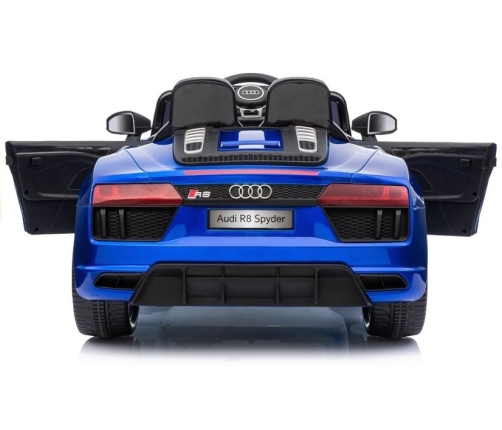 Elektriskā sporta automašīna bērniem Audi R8 Spyder Blue Painted