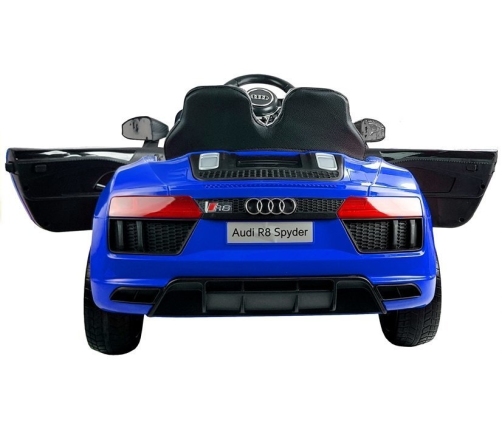 Elektriskā sporta automašīna bērniem Audi R8 Spyder Blue Painted