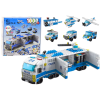 Police Truck Construction Bricks 6in1 Set Police Vehicles 1000pcs