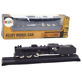 Collectible Model Train Wagon Locomotive 1:48 Metal Black