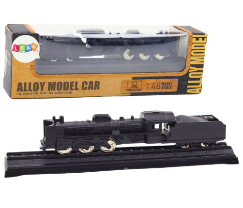 Collectible Model Train Wagon Locomotive 1:48 Metal Black