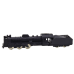 Collectible Model Train Wagon Locomotive 1:48 Metal Black