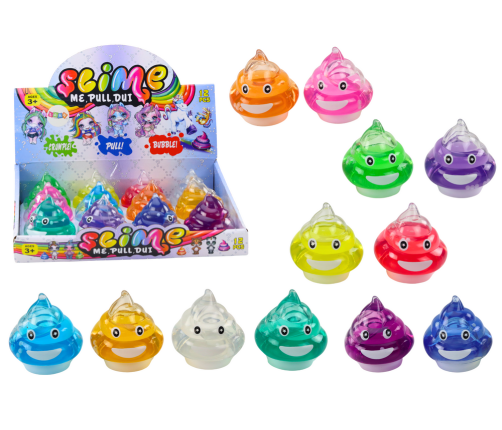 Slime Emoji in a Box 150 g 12 Colors