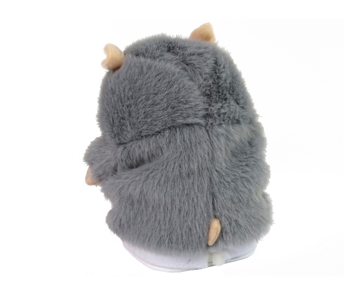 Interactive Talking Hamster Grey Plush Repeating Words