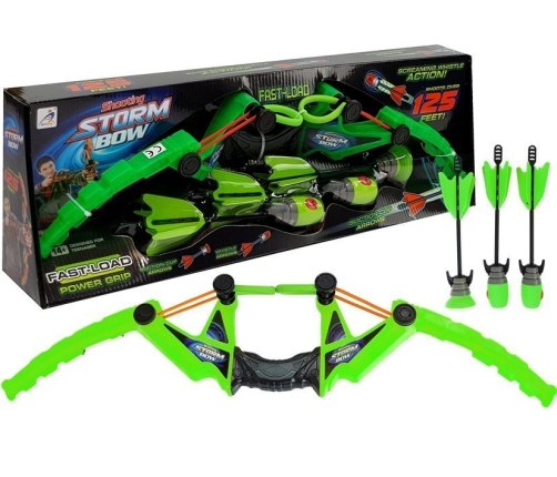 Set Bow 3 Arrows Sports Green 58 cm